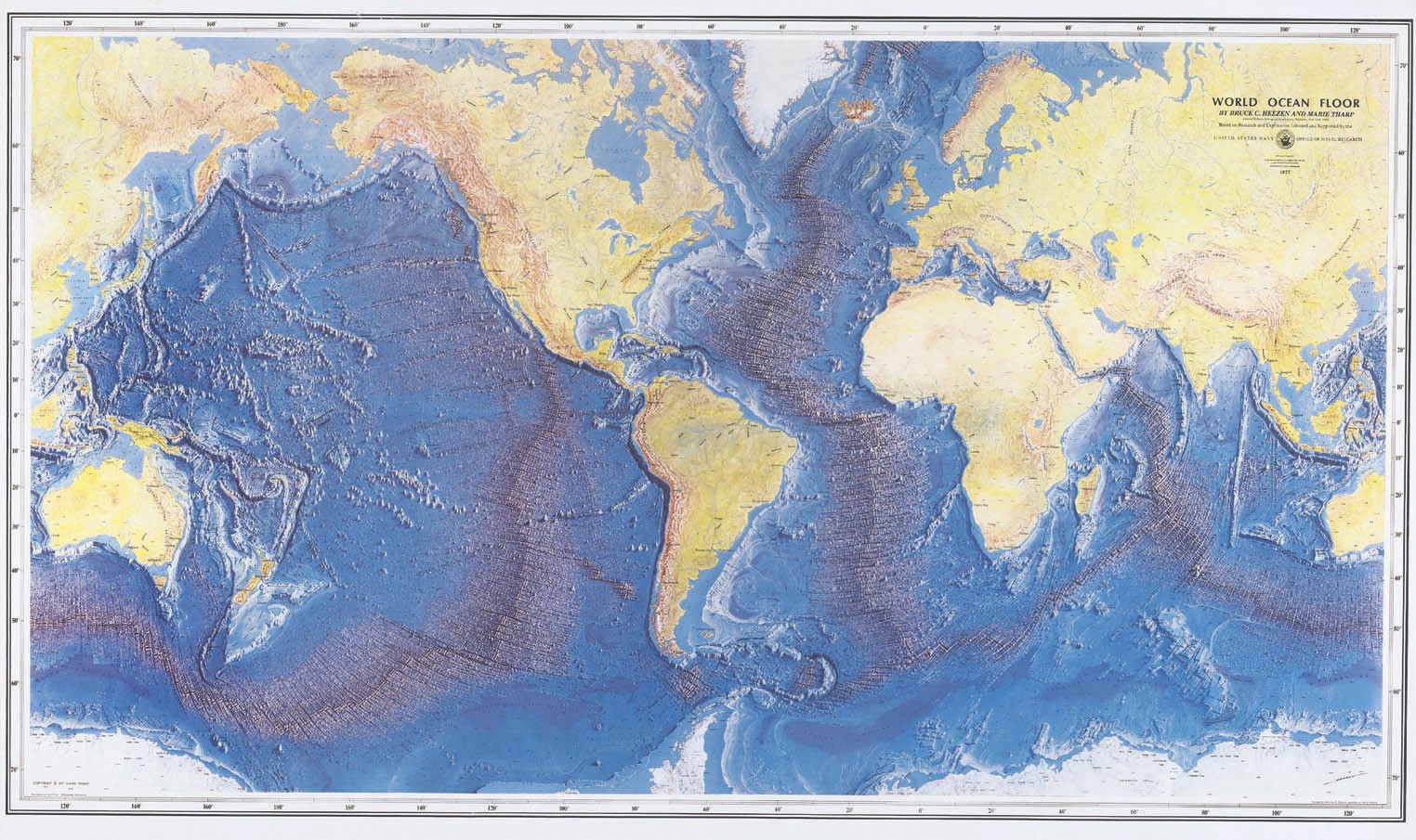 Marie Tharp Map Ocean Floor